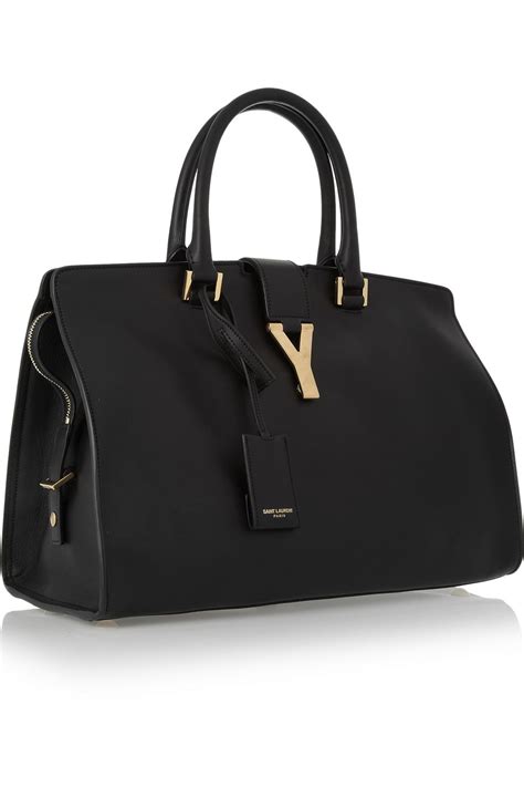 ysl cabas bag size|SAINT LAURENT Sheepskin Medium Cabas ChYc Black.